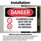 Signmission Flammable Gas Keep Fire Or Flame Away Danger Sign, Vinyl Decal, 14in W x 10in L, 2PK OS-2PACK-DS-D-1014-L-1235 - alternate 8
